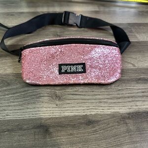 PINK Victoria's Secret Sparkly Pink Waist Bag